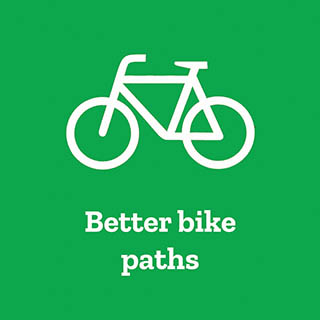 Better bike paths campaign