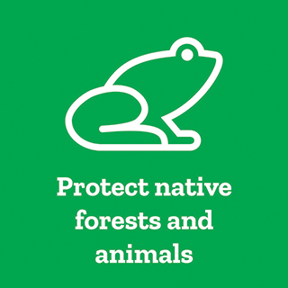 Protect native forests and animals